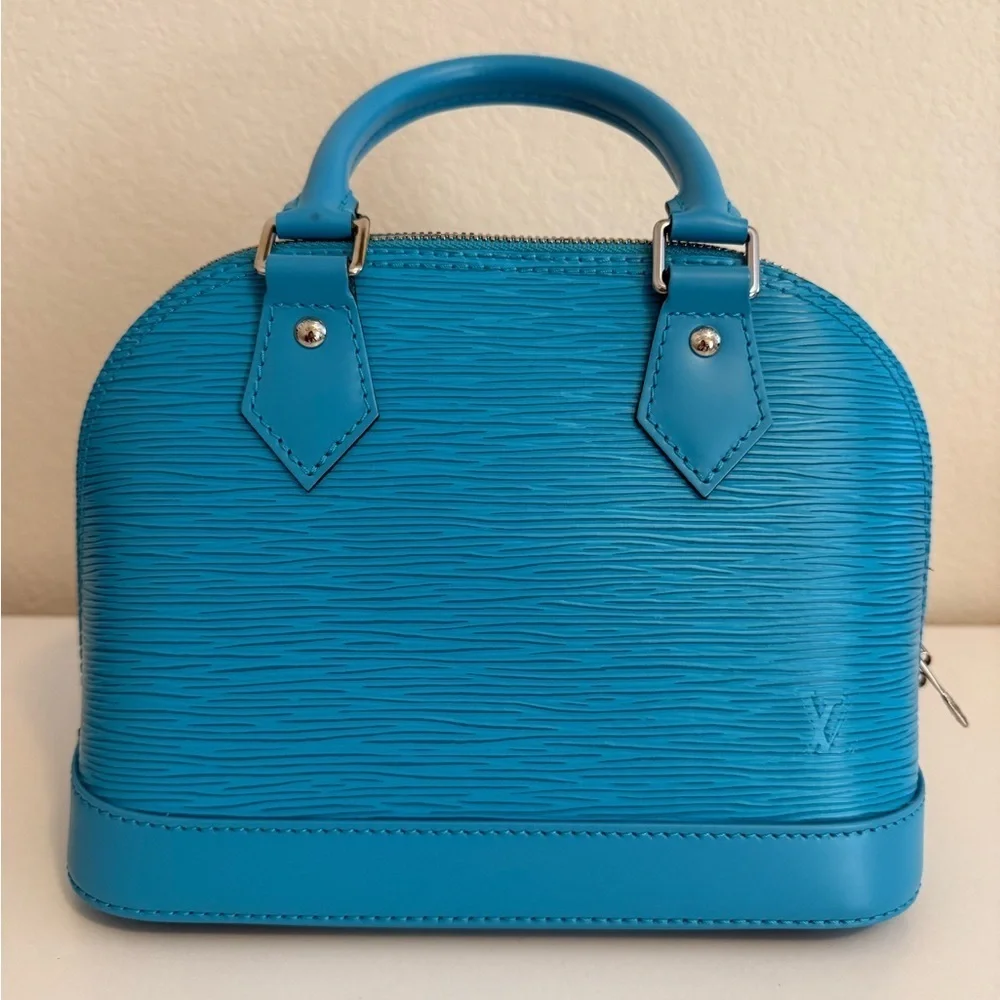 Louis Vuitton Alma BB Epi Leather Turquoise Limited Edition